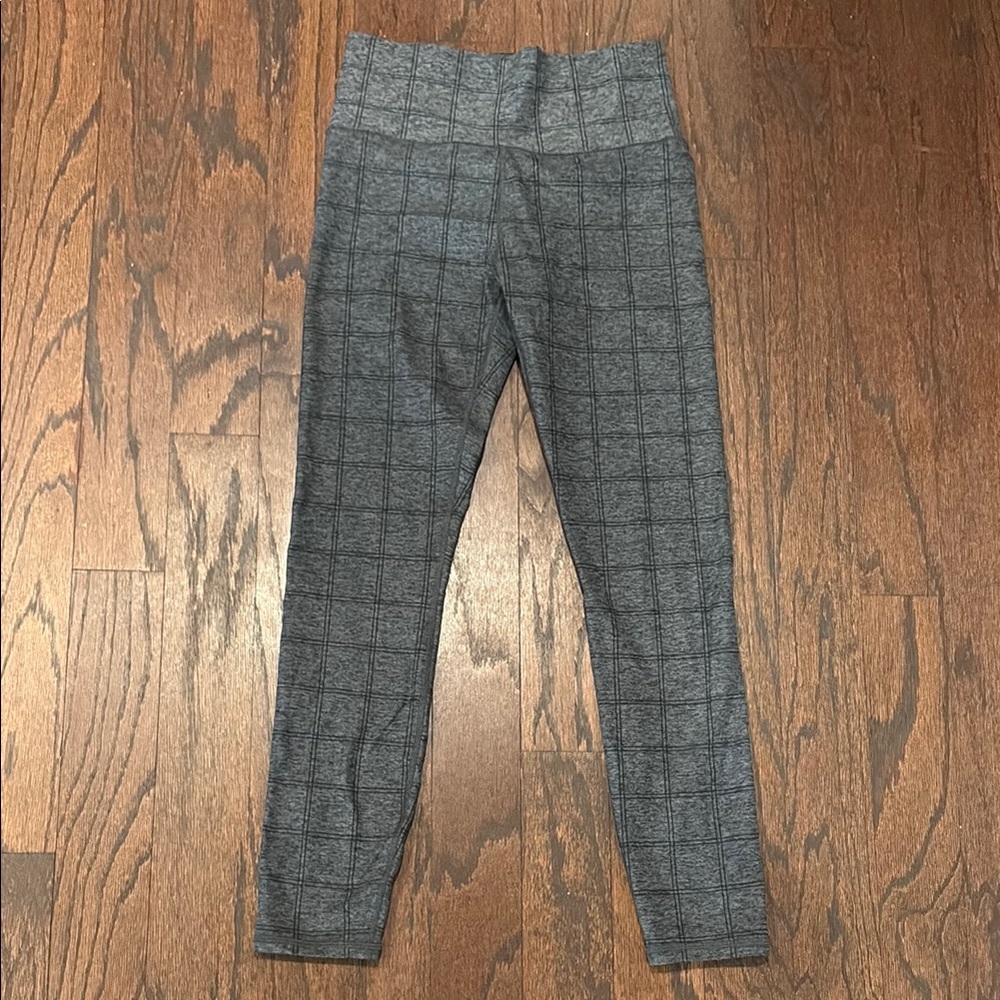 Vuori Gray Plaid Leggings
